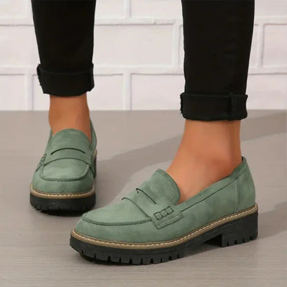 Mocassins Femme Semelle Épaisse Confortable Coupe Décontractée - PanierRoyale