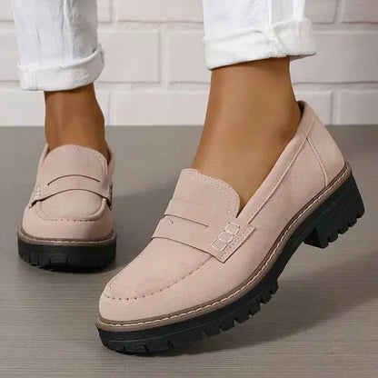 Mocassins Femme Semelle Épaisse Confortable Coupe Décontractée