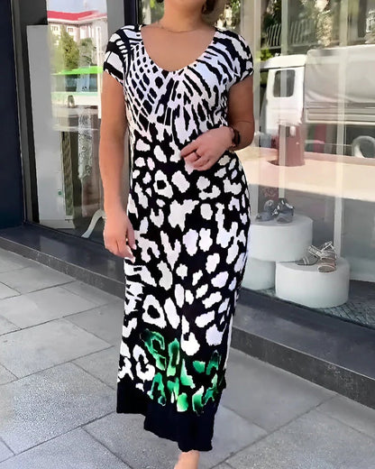 Robe midi Femme Coton Décontractée Coupe Droite