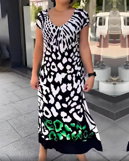Robe midi Femme Coton Décontractée Coupe Droite