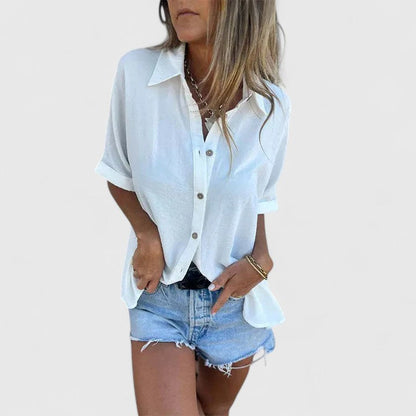 Blouse Femme Décontractée Manches Courtes