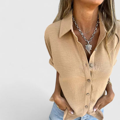 Blouse Femme Décontractée Manches Courtes