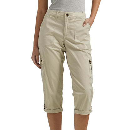 Pantalon Cargo Femme Coton Poches Multiples Coupe Décontractée