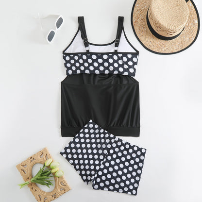 Maillot de bain Femme Deux pièces Taille haute Coupe rétro