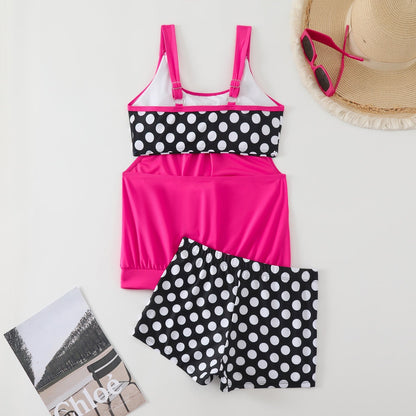 Maillot de bain Femme Deux pièces Taille haute Coupe rétro