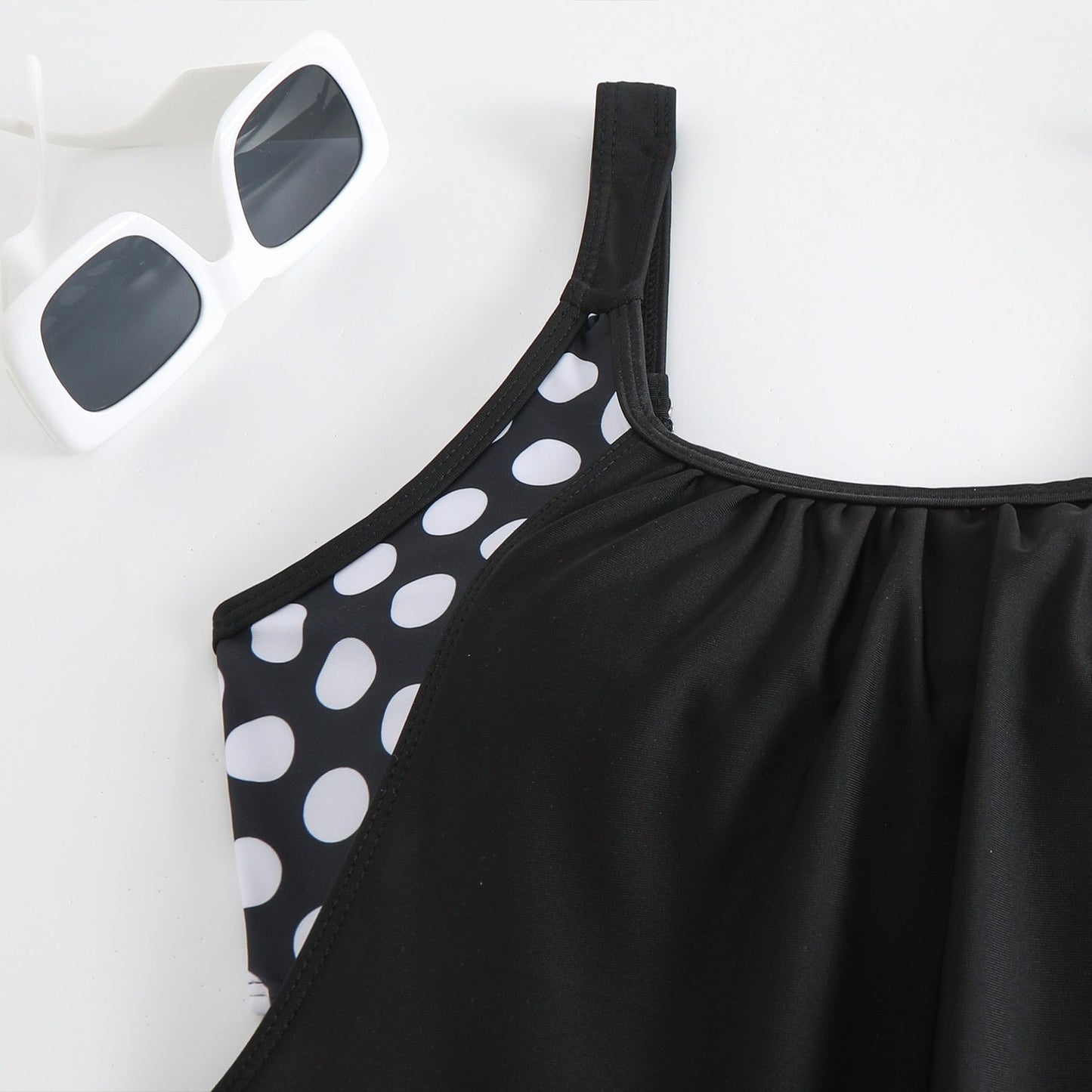Maillot de bain Femme Deux pièces Taille haute Coupe rétro