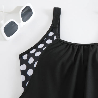 Maillot de bain Femme Deux pièces Taille haute Coupe rétro