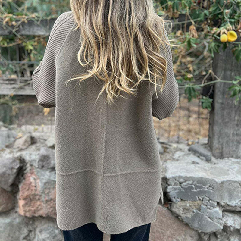 Manteau Mi-Long Femme Mélange Laine Double Boutonnage Coupe Structurée