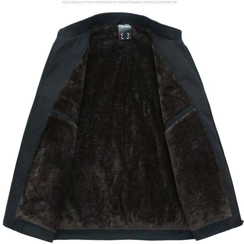 Veste Homme Thermique Imperméable Coupe-Vent Coupe Ajustée