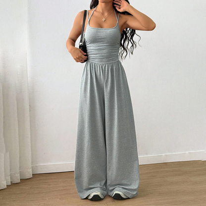 Combinaison Femme Fluide Bretelles Fines Coupe Large