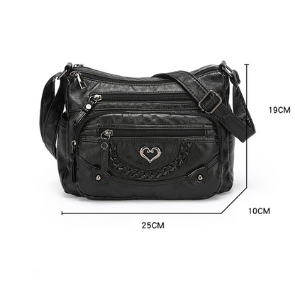 Sac bandoulière Femme en PU Souple Multipoches Style Quotidien
