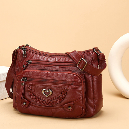 Sac bandoulière Femme en PU Souple Multipoches Style Quotidien