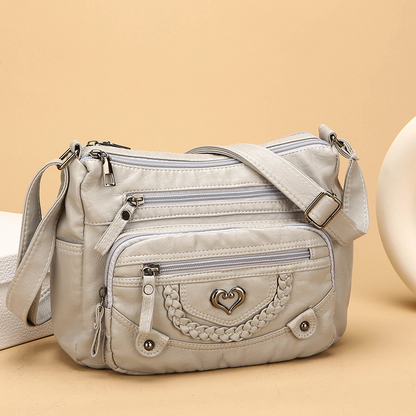 Sac bandoulière Femme en PU Souple Multipoches Style Quotidien