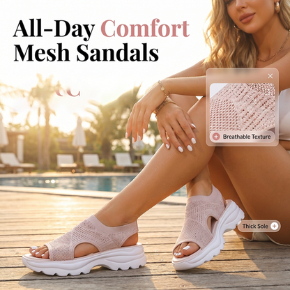 Sandales Femme Plateforme Mesh Respirant