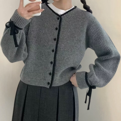 LAVANDA - Gilet Tricoté Classique pour Femmes