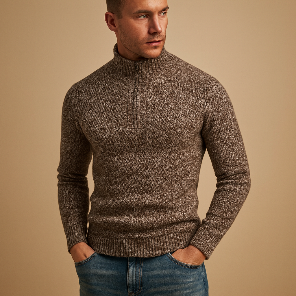 Pull Homme Col Rond Doux et Élégant - PanierRoyale