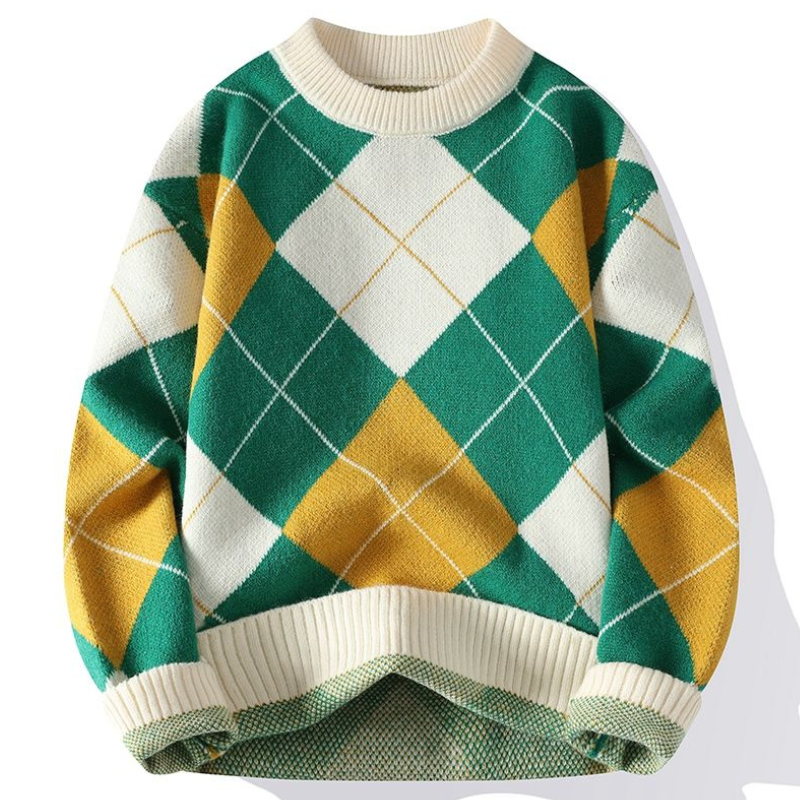 Pull Homme Hiver Élégant - Tricot Chic avec Motif Câblé