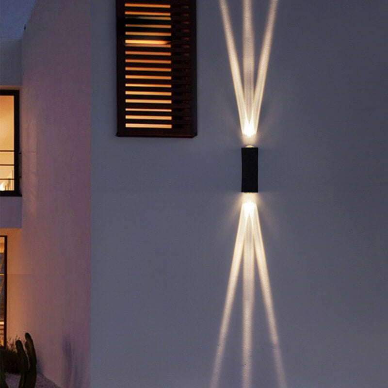 Lampe Murale Extérieure LED Noir Moderne - PanierRoyale