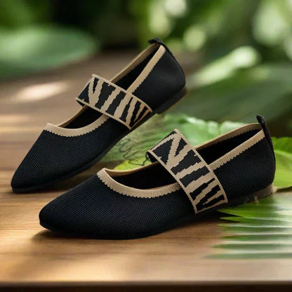 Ballerines Femmes Printemps à Lacets Décontractées