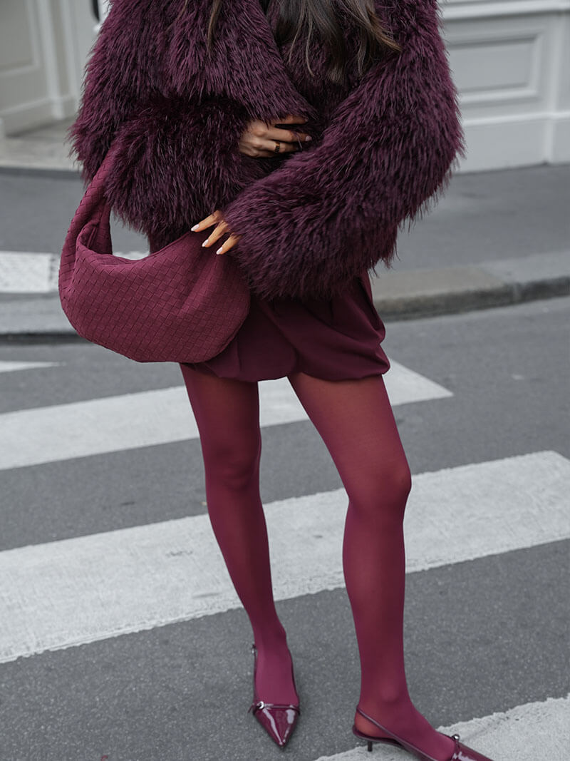 Veste en Fausse Fourrure Élégante pour Femme avec Col Revers pour Hiver