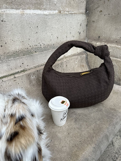 Sac Hobo Tressé avec Détail Nœud - Chic et Authentique