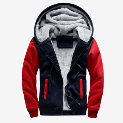 Sweat à capuche chaud et doux pour homme hiver