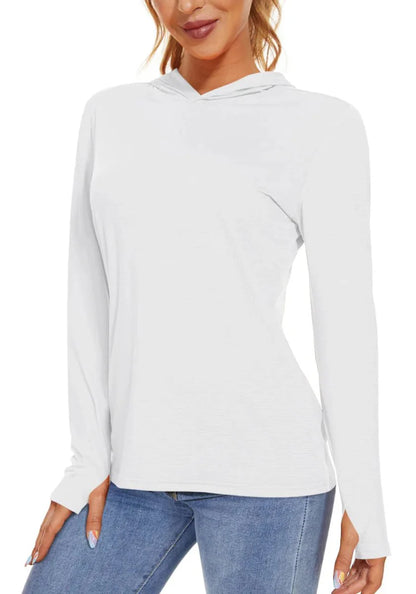 Sweat à capuche féminin léger et protecteur