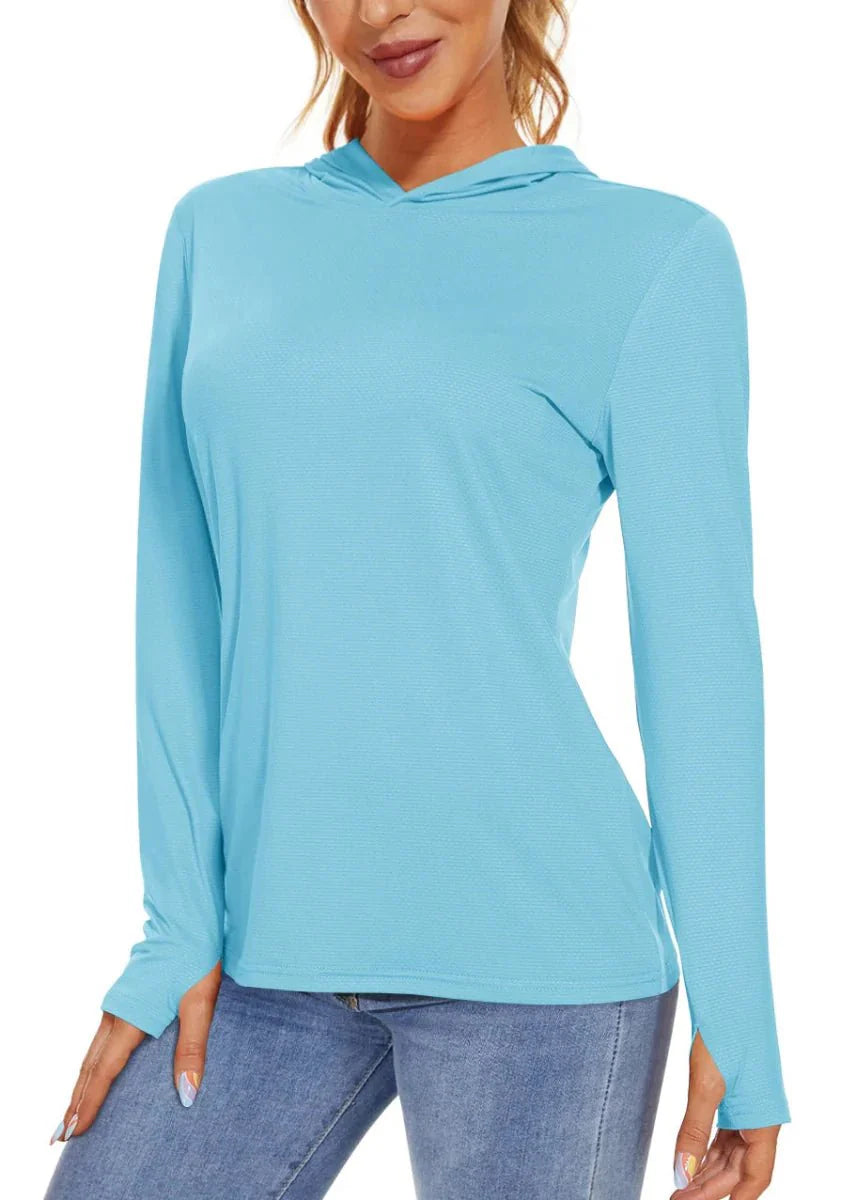 Sweat à capuche féminin léger et protecteur