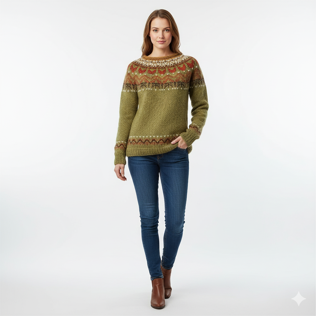 Pull Femme Hiver Douillet et Chaud en Maille Colorée - PanierRoyale