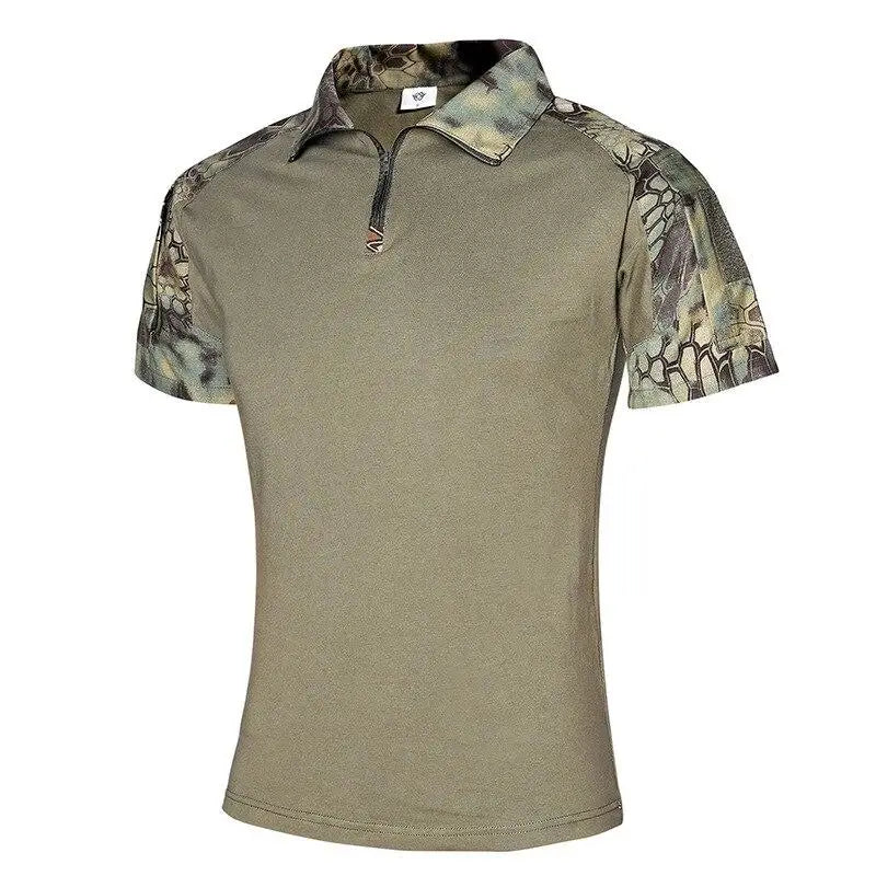 T-shirt Sport Décontracté Col Montant Zippé