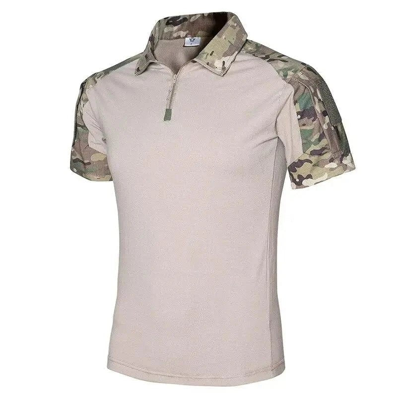 T-shirt Sport Décontracté Col Montant Zippé