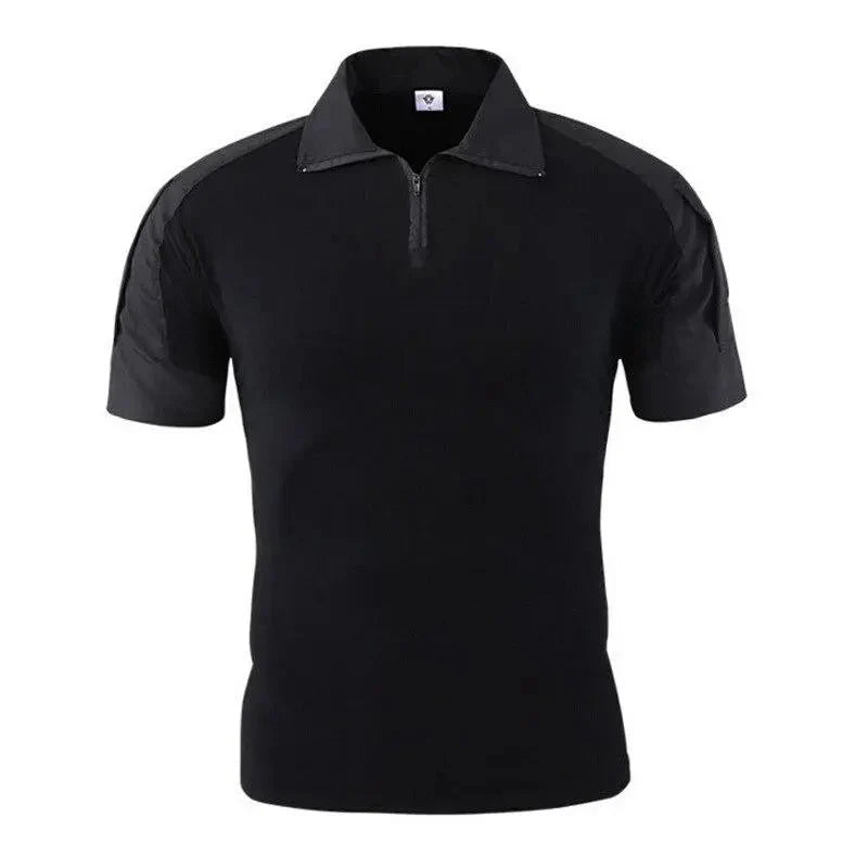 T-shirt léger zippé col montant sport