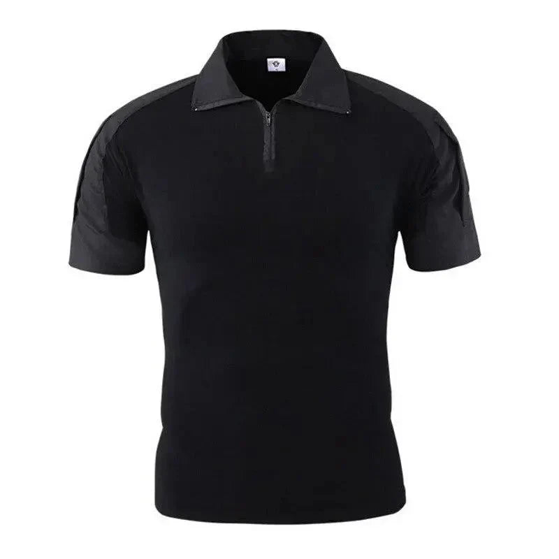 T-shirt Sport Décontracté Col Montant Zippé