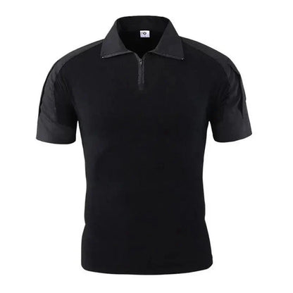 T-shirt Sport Décontracté Col Montant Zippé