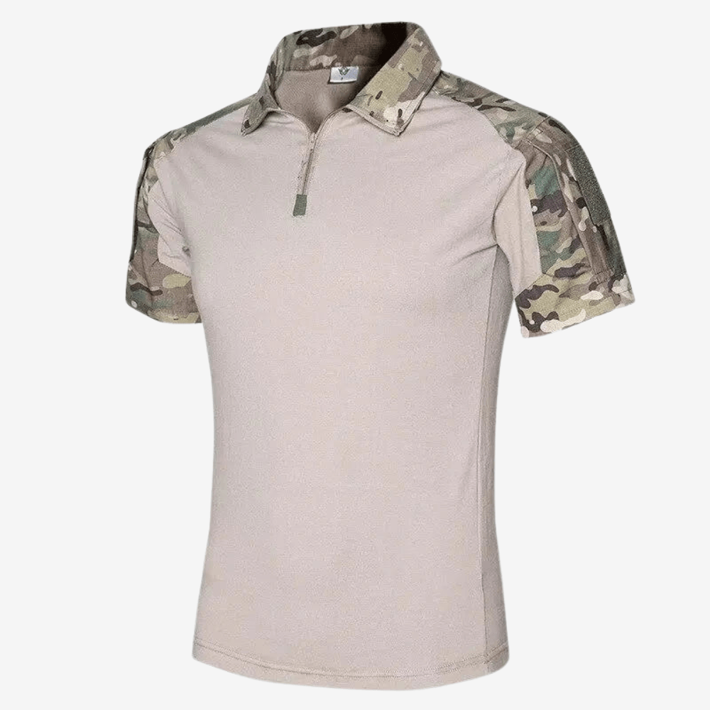 T-shirt Sport Décontracté Col Montant Zippé - PanierRoyale