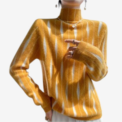 Pull Femme Col Roulé Manches Longues Confortable