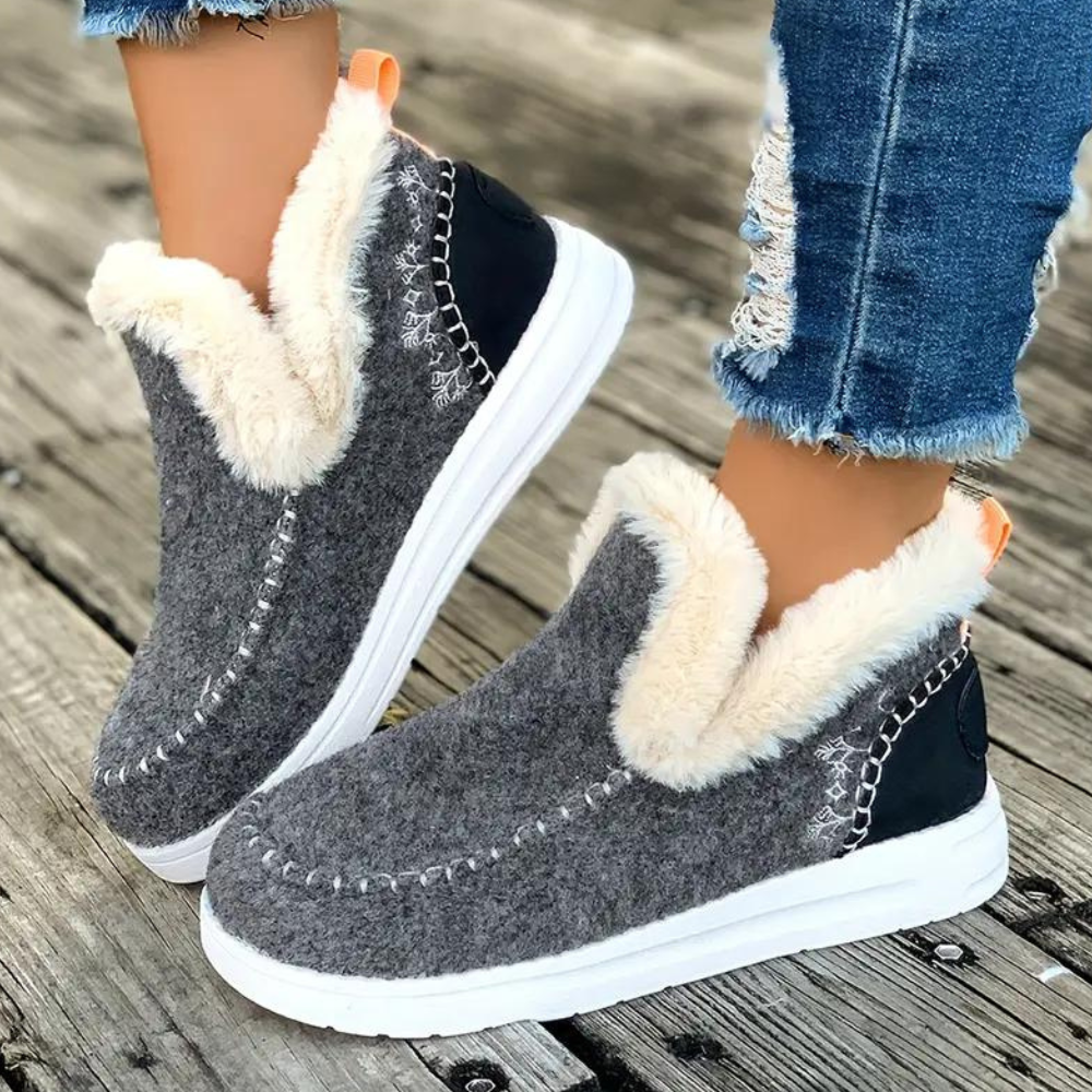 OGNYANA - Bottes D'hiver Douces et Chaudes pour Femmes