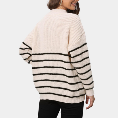 Pull Tricoté Zippé - vue 2