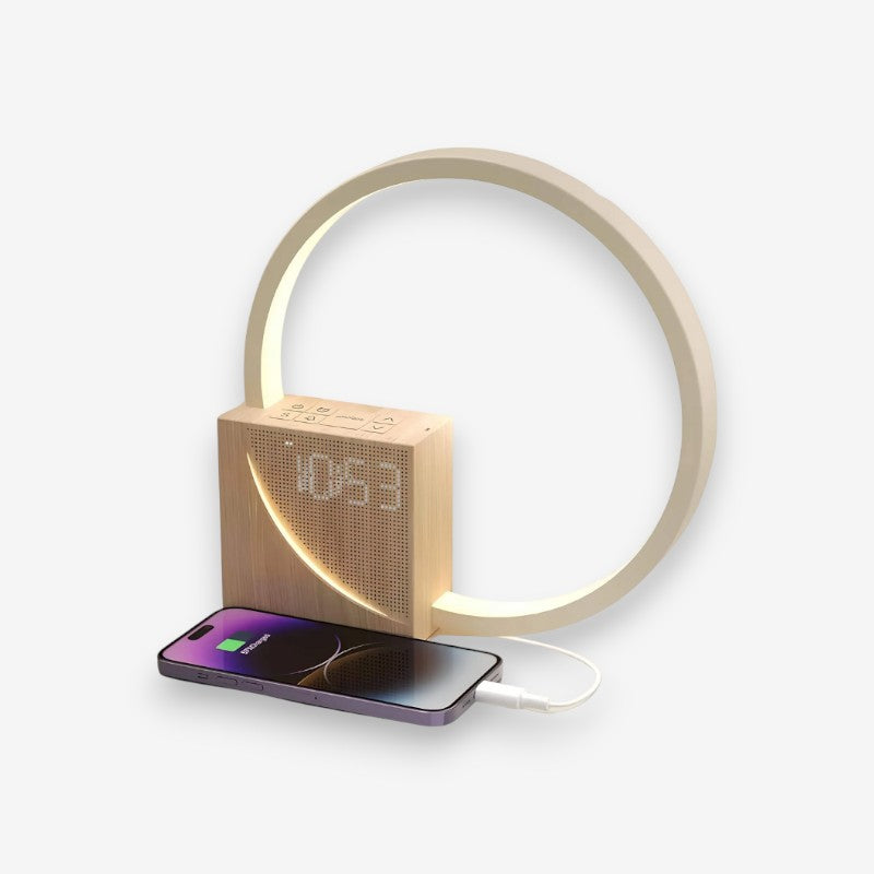 Réveil LED Connecté avec Radio et Température - PanierRoyale
