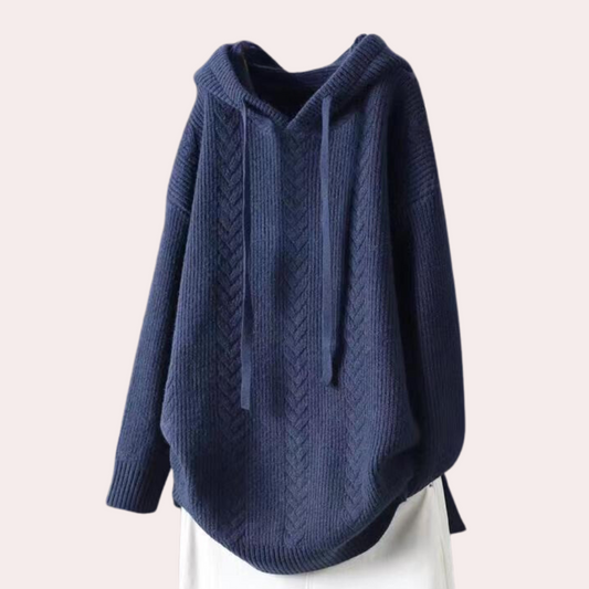 Pull à Capuche Féminin avec Cordon d'Ajustage - PanierRoyale