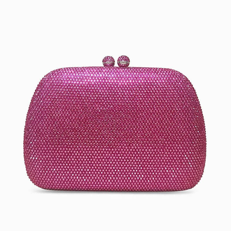 Sac Soirée Paillettes Rose avec Fermeture Clasp - BerlinGlamour
