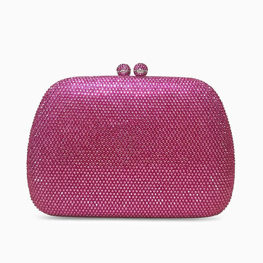 Sac Soirée Paillettes Rose avec Fermeture Clasp - BerlinGlamour