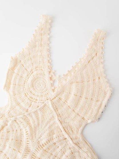 Calypso™ – Robe D'Été Longue Femme Élégante en Crochet Légère et Chic-4