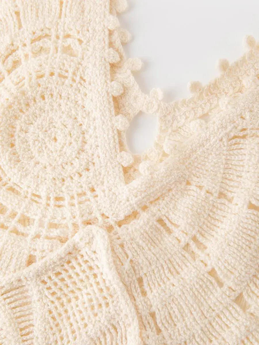 Calypso™ – Robe D'Été Longue Femme Élégante en Crochet Légère et Chic-5