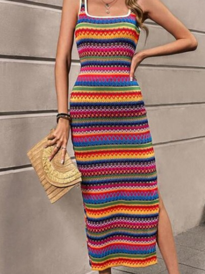 Robe Été Légère à Rayures pour Femmes - PanierRoyale