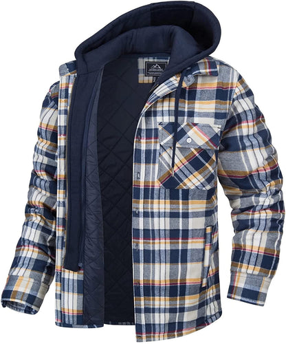 Veste Hiver Homme Quiltée Chaude avec Capuche - PanierRoyale