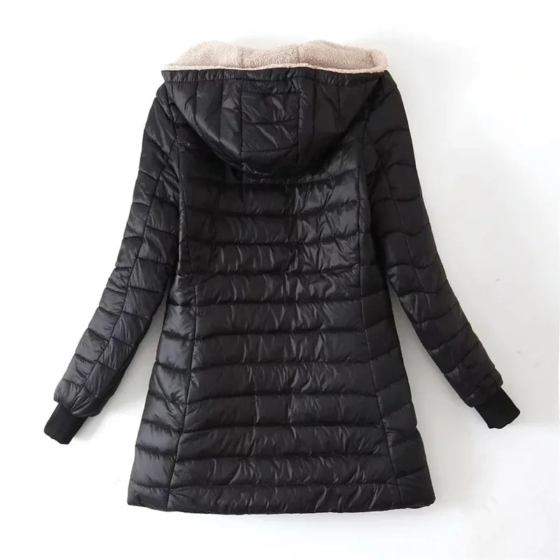 Veste Doudoune Ample Pour Femme Avec Capuche | Décontractée