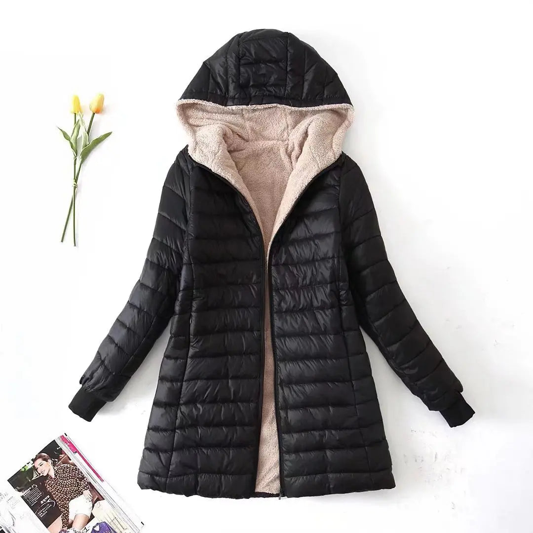 Veste Doudoune Ample Pour Femme Avec Capuche | Décontractée
