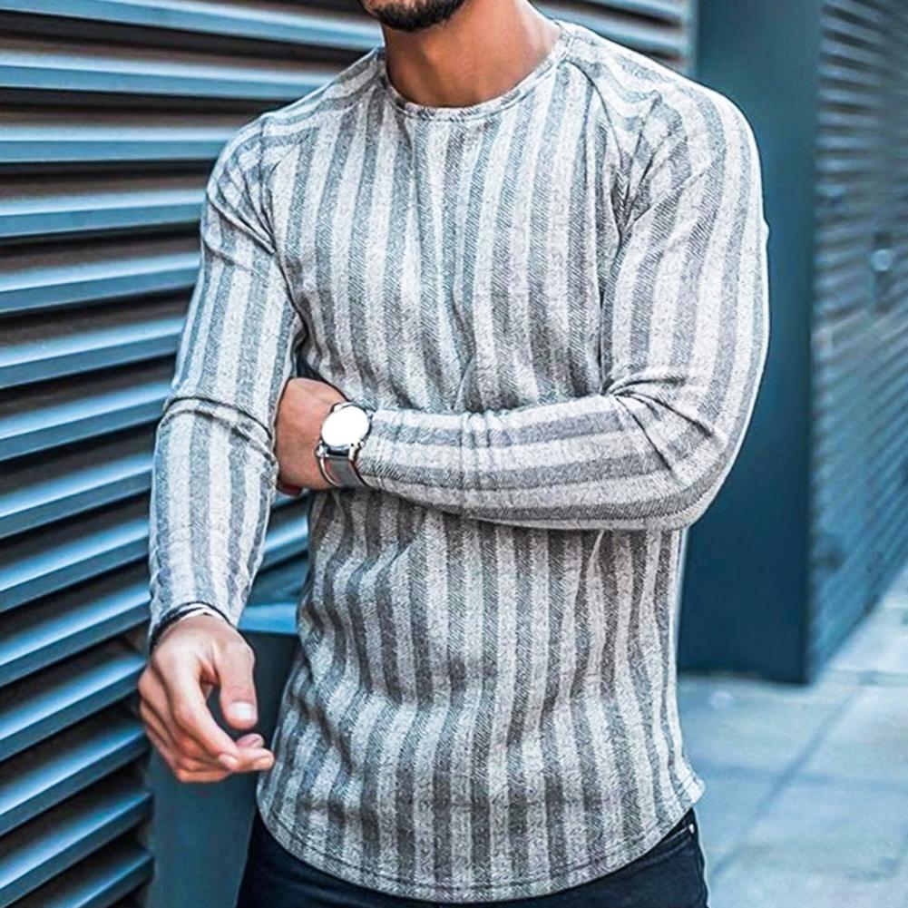 Pull en Maille Zébré Chic Homme - PanierRoyale