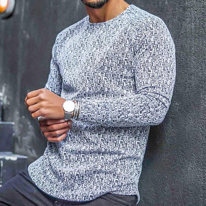 Pull en Maille Zébré Chic Homme